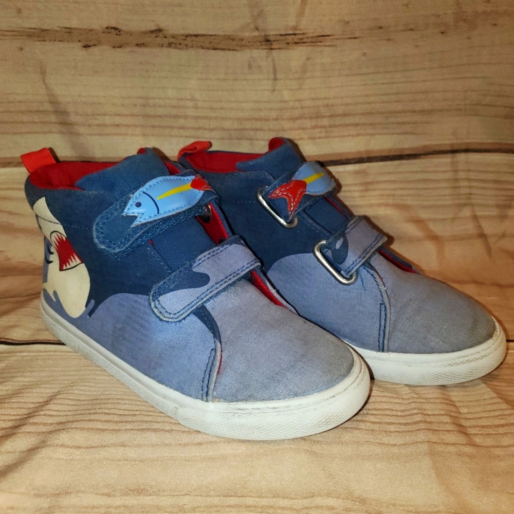 Kids Blue Shark Sneakers
